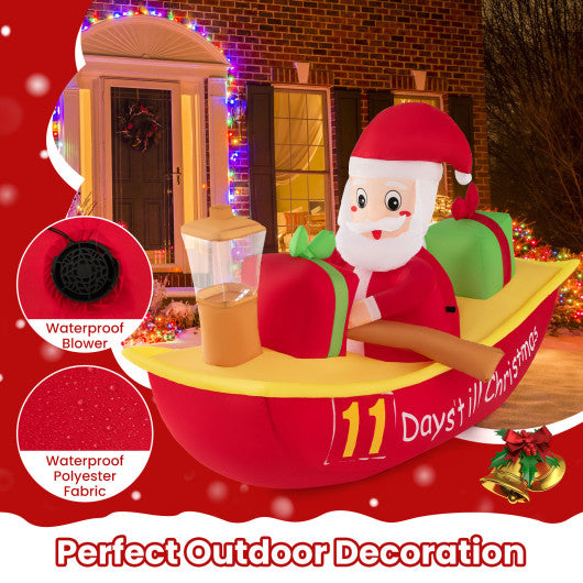 7 Feet Long Christmas Inflatables with Navigation Light