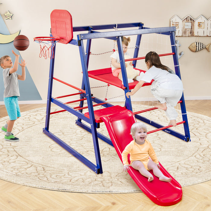 7-In-1 Metal Toddler Climbing Toys for 3-7 Years Old