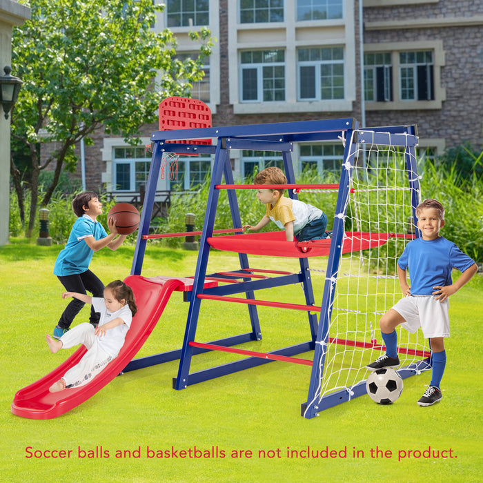 7-In-1 Metal Toddler Climbing Toys for 3-7 Years Old