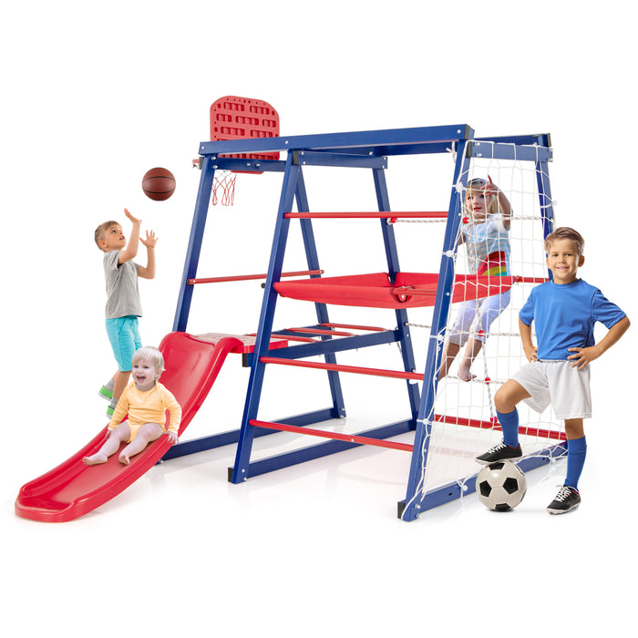 7-In-1 Metal Toddler Climbing Toys for 3-7 Years Old