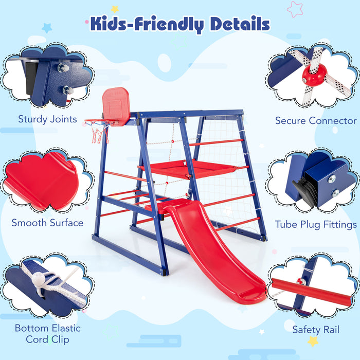 7-In-1 Metal Toddler Climbing Toys for 3-7 Years Old