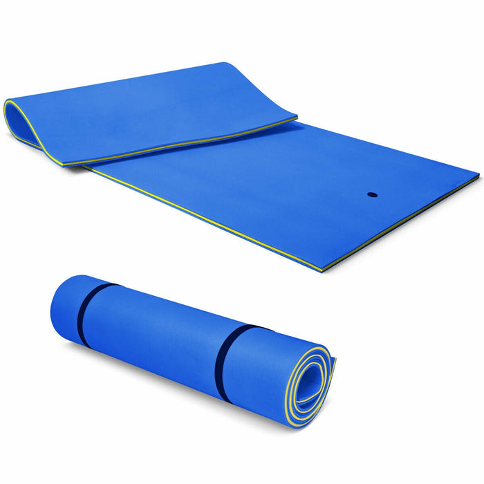 12 x 6 Feet 3 Layer Floating Water Pad-Blue