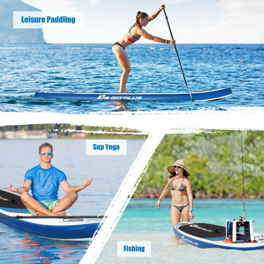 11-Feet Inflatable Paddle Board with Carry Bag