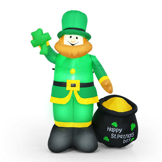 Patrickâ€™s Day Inflatable Leprechaun for for Yard and Lawn-6 ft