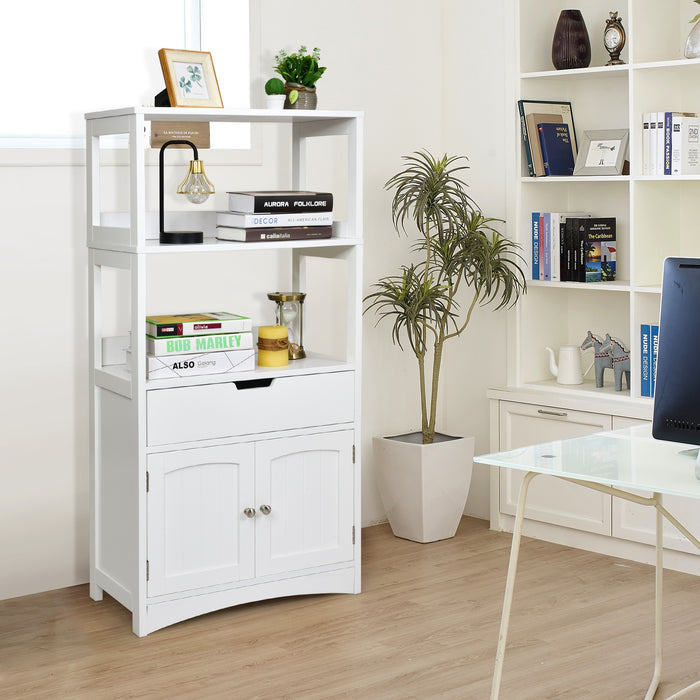 Bathroom Storage Cabinet with Drawer and Shelf Floor Cabinet