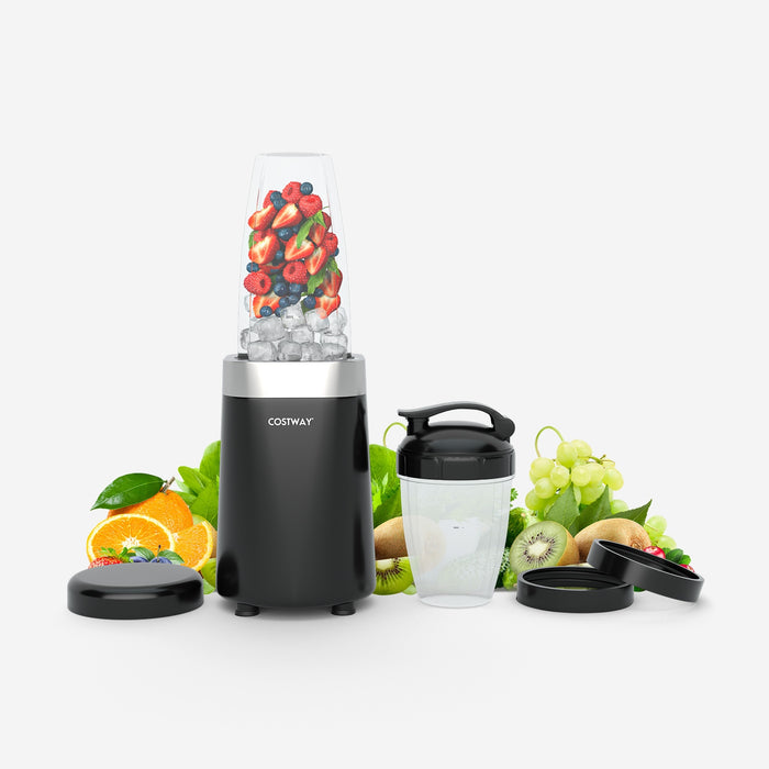 1000W Portable Blender with 6-Blade Design-Black