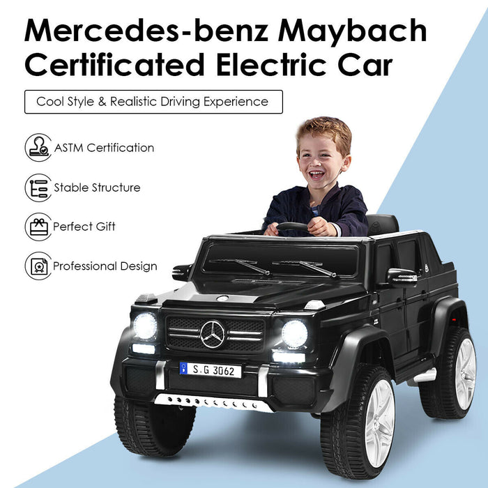 12V Licensed Mercedes-Benz Kids Ride On Car-Black