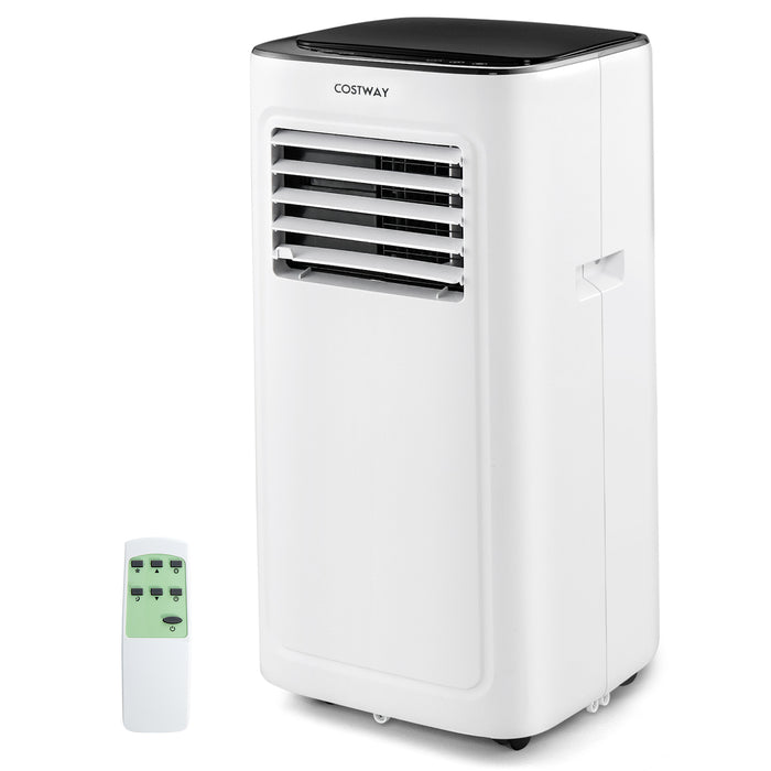 3-in-1 9000 BTU Air Conditioner with Dehumidifier and 24H Timer-White