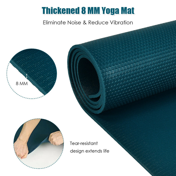 Workout Yoga Mat for Exercise-Navy