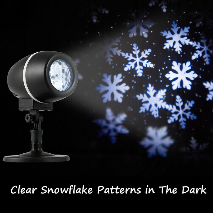 Outdoor Waterproof Christmas Snowflake LED Projector Lights with Remote Control