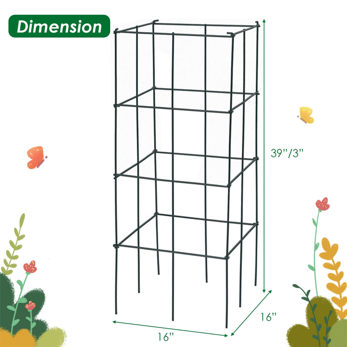 4 Pack Garden Trellis for Climbing Plants for Flower Vegetable