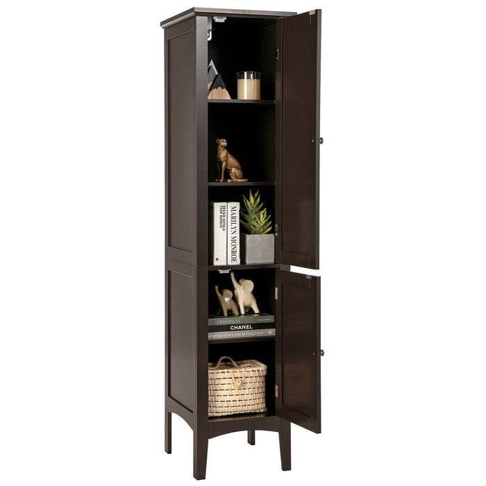 Freestanding Bathroom Storage Cabinet for Kitchen and Living Room-Coffee