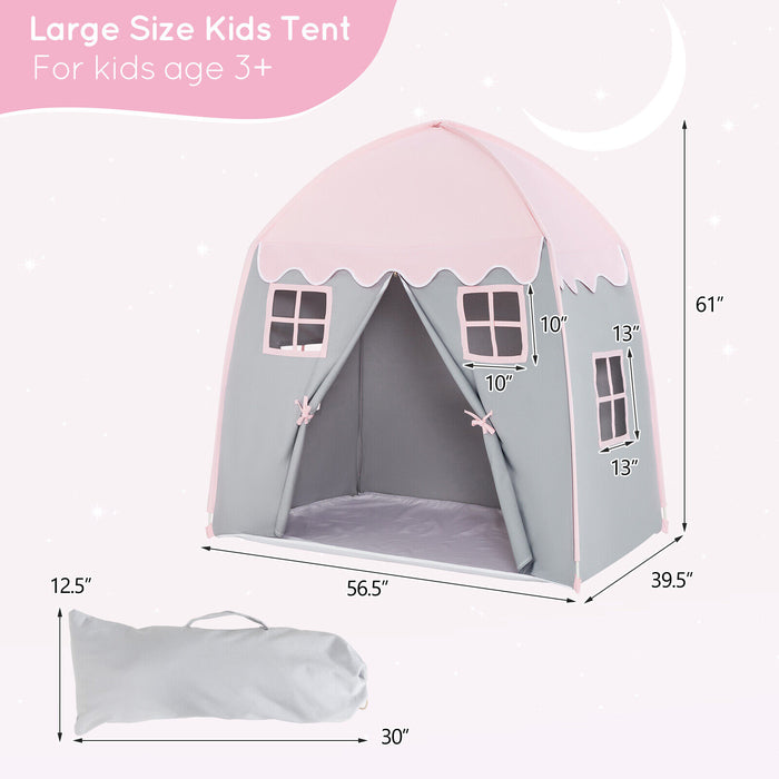 Portable Indoor Kids Play Castle Tent-Pink