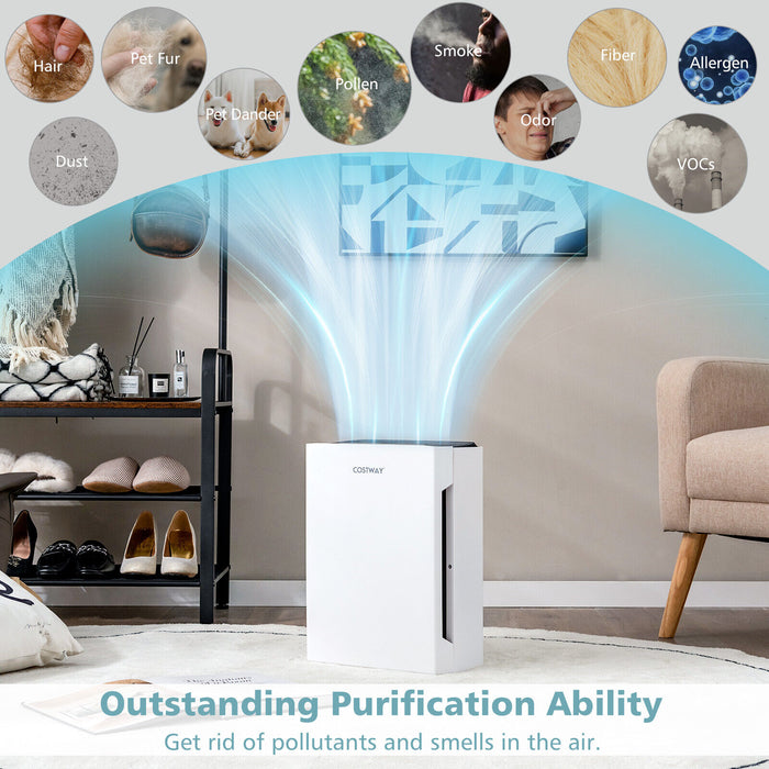 H13 True HEPA Air Purifier with Adjustable Wind Speeds