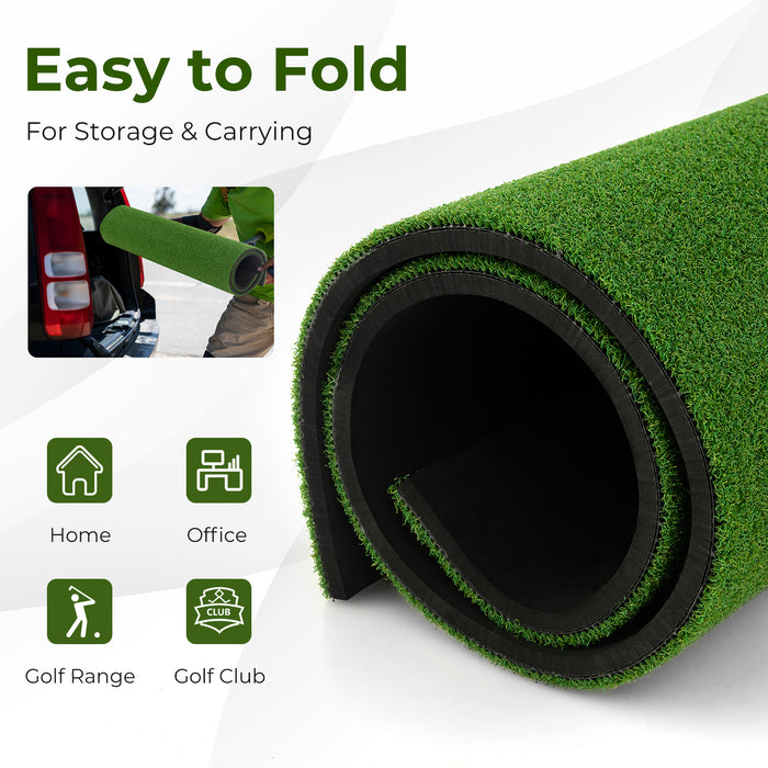 5 x 3 ft Artificial Turf Grass Practice Mat for Indoors and Outdoors-25mm