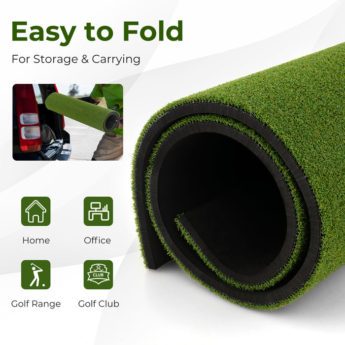 5 x 3 ft Artificial Turf Grass Practice Mat for Indoors and Outdoors-20mm