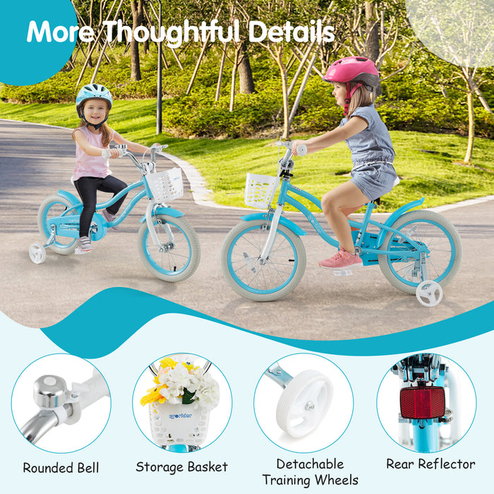 14/16/18 Inch Kids Bike with Dual Brakes and Adjustable Seat-16 inches