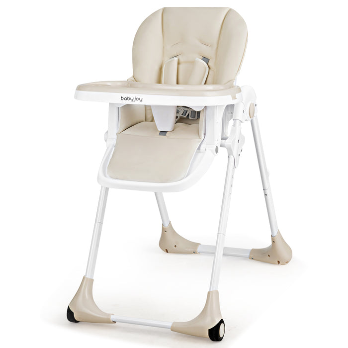 3-In-1 Convertible Baby High Chair for Baby and Toddler-Beige