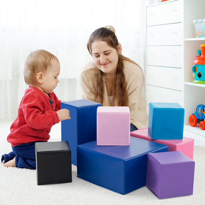 7-Piece Big Foam Building Blocks for Toddlers and Kids-Colorful