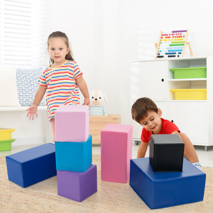 7-Piece Big Foam Building Blocks for Toddlers and Kids-Colorful