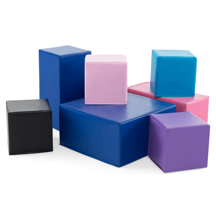 7-Piece Big Foam Building Blocks for Toddlers and Kids-Colorful