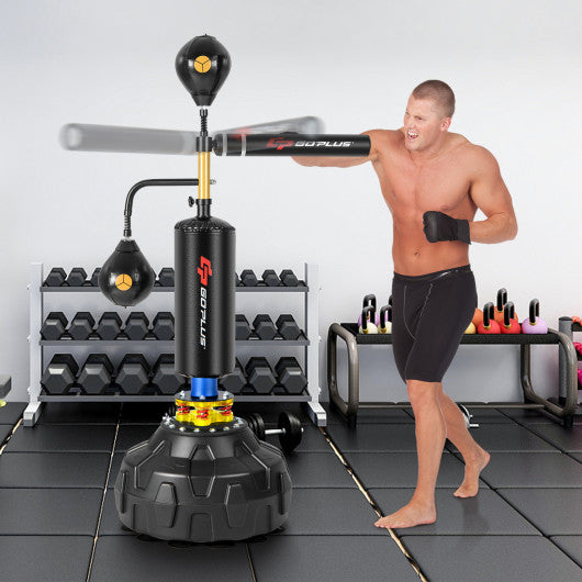 Boxing Speed Trainer Freestanding Fillable 360Â° Spinning Bar Adjustable Height