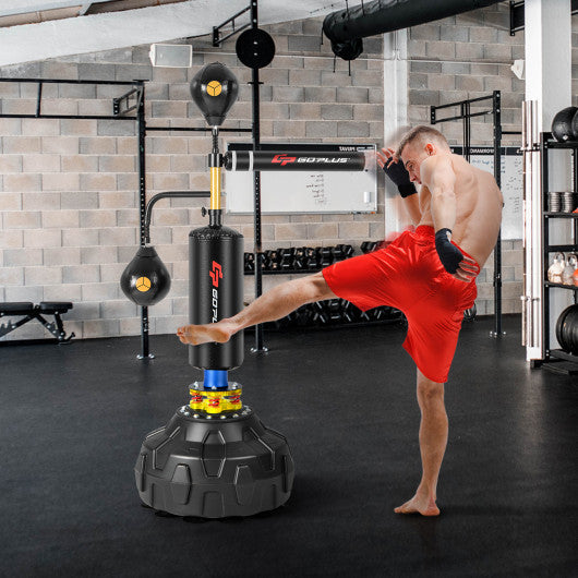 Boxing Speed Trainer Freestanding Fillable 360Â° Spinning Bar Adjustable Height