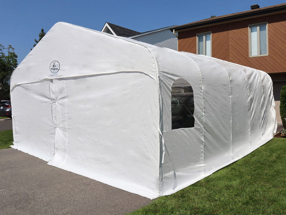 Deluxe Double Car Shelter, 18' X 20' / 20' X 20'