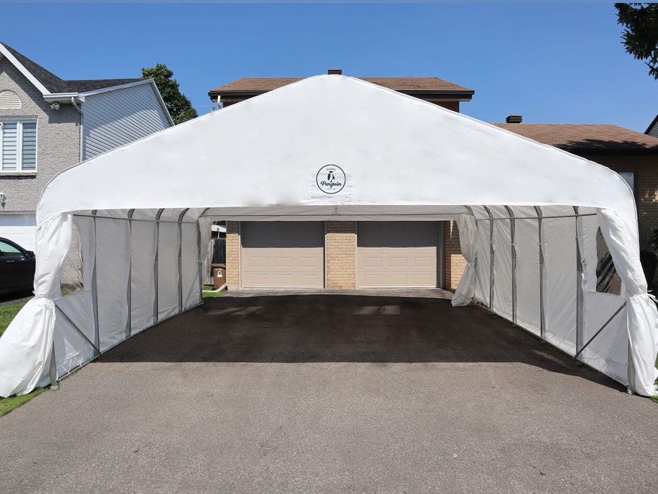 Deluxe Double Car Shelter, 18' X 20' / 20' X 20'