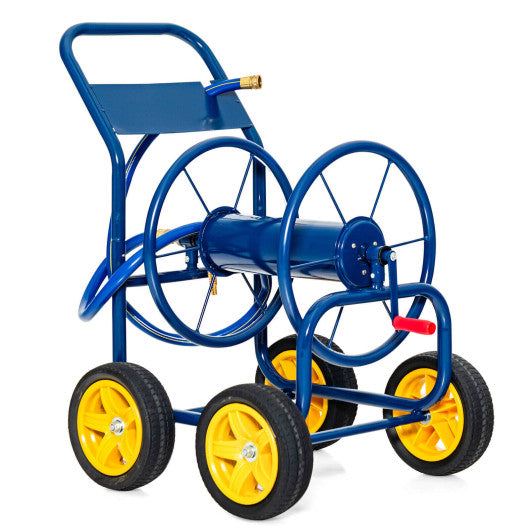 Garden Hose Reel Cart Holds 330ft of 3/4 Inch or 5/8 Inch Hose