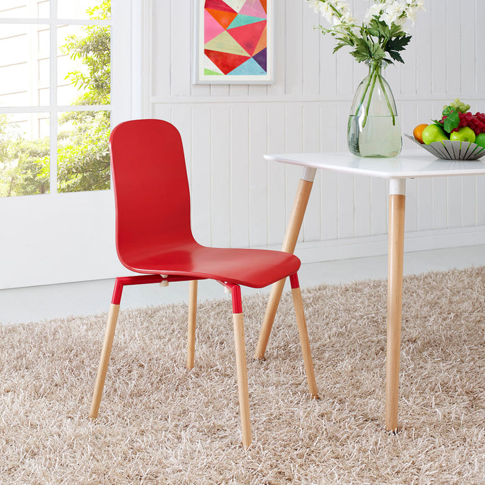 Stack Dining Wood Side Chair