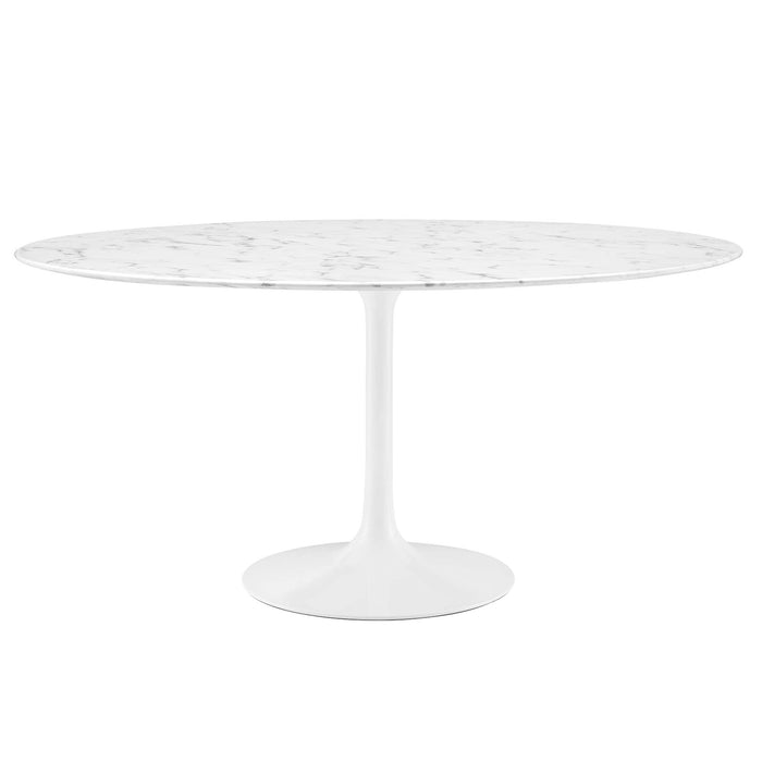 Lippa 60" Round Artificial Marble Dining Table