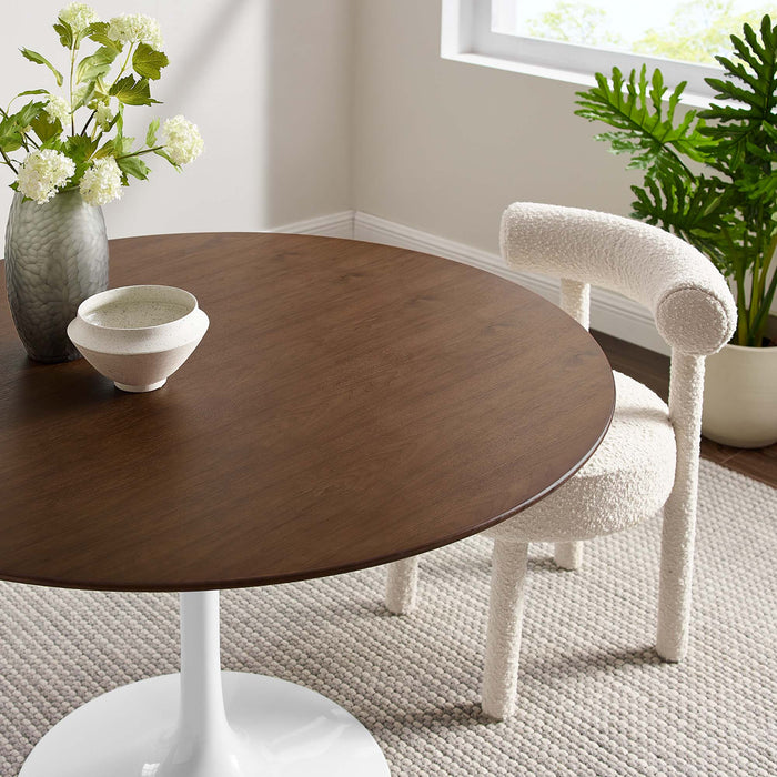 Lippa 48" Round Walnut Dining Table