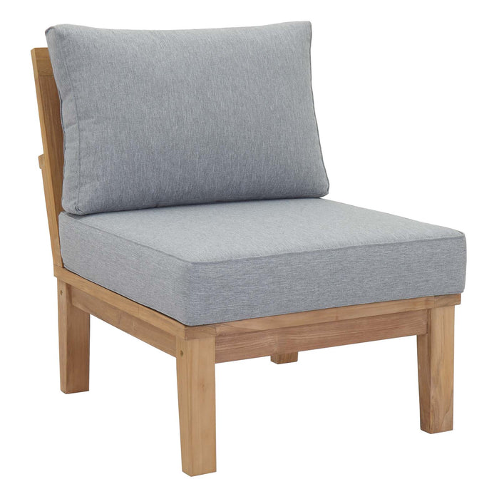 Marina Armless Outdoor Patio Teak Sofa