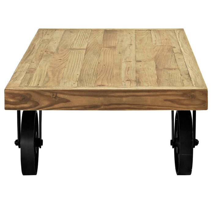 Garrison Wood Top Coffee Table