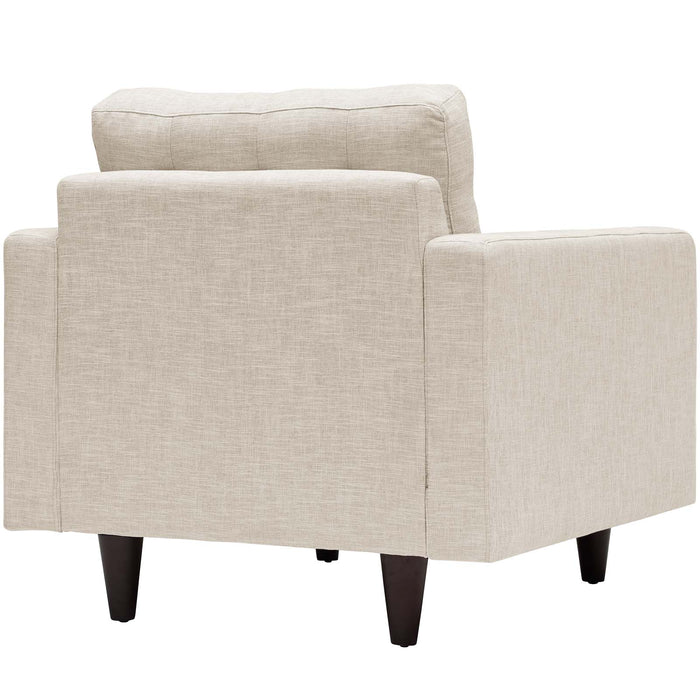 Empress Armchair Upholstered Fabric Set of 2