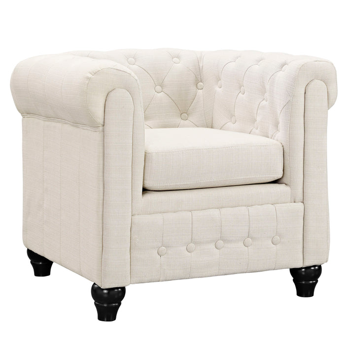 Earl Upholstered Fabric Armchair