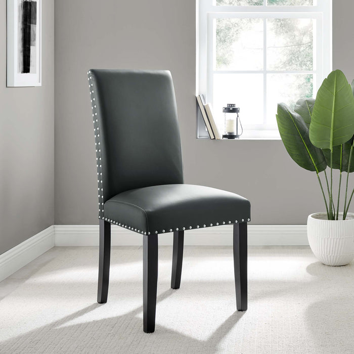 Parcel Dining Faux Leather Side Chair