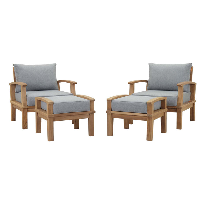 Marina 4 Piece Outdoor Patio Teak Set