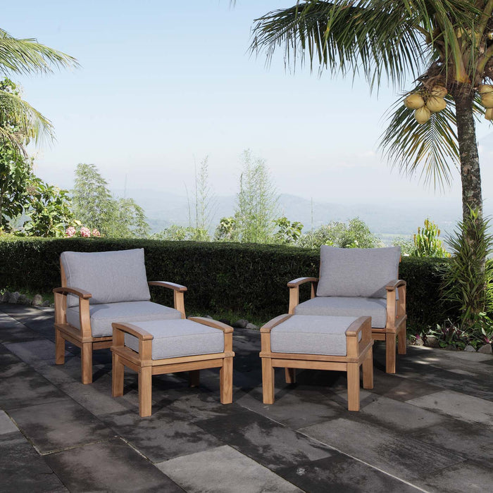 Marina 4 Piece Outdoor Patio Teak Set