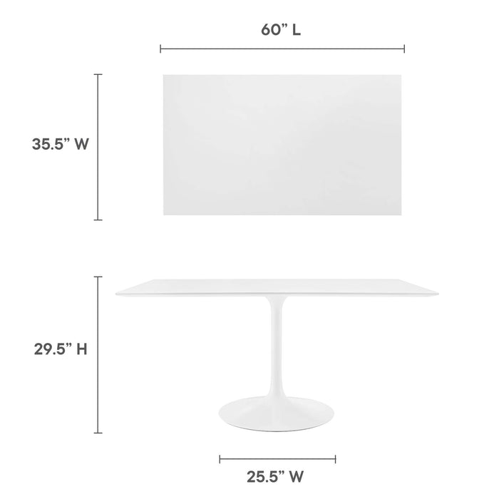 Lippa 60" Rectangle Wood Dining Table