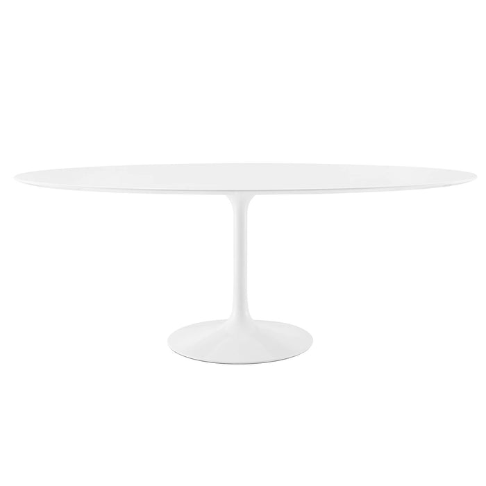 Lippa 78" Oval Wood Top Dining Table