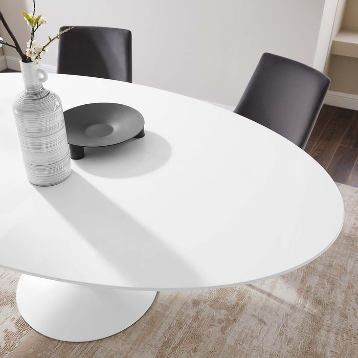 Lippa 78" Oval Wood Top Dining Table