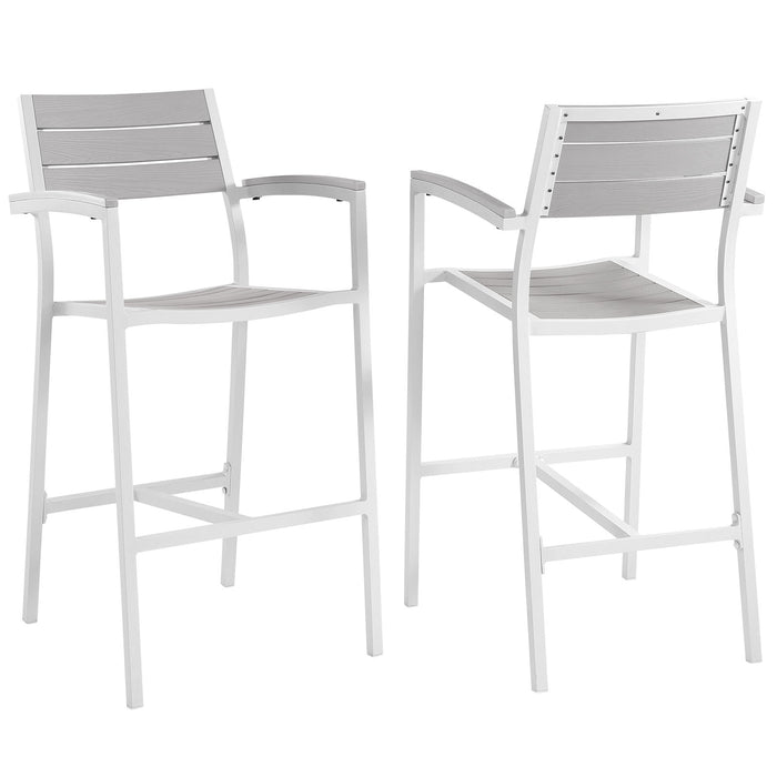 Maine Bar Stool Outdoor Patio Set of 2