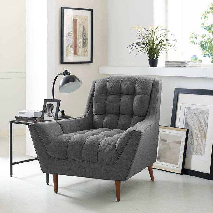 Response Upholstered Fabric Armchair