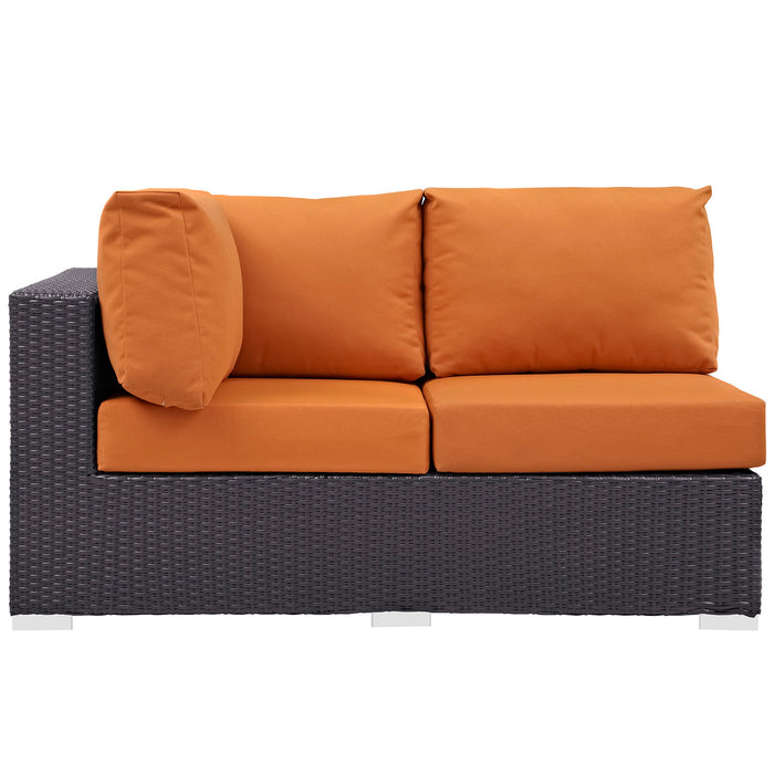 Convene Outdoor Patio Left Arm Loveseat