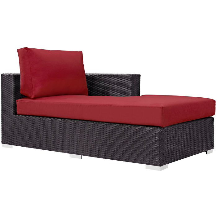 Convene Outdoor Patio Fabric Right Arm Chaise