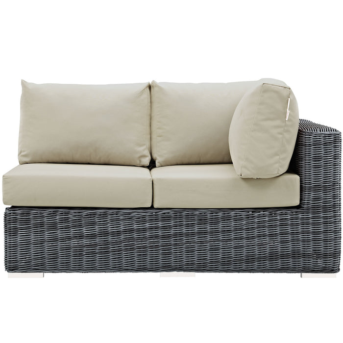 Summon Outdoor Patio Sunbrella® Right Arm Loveseat