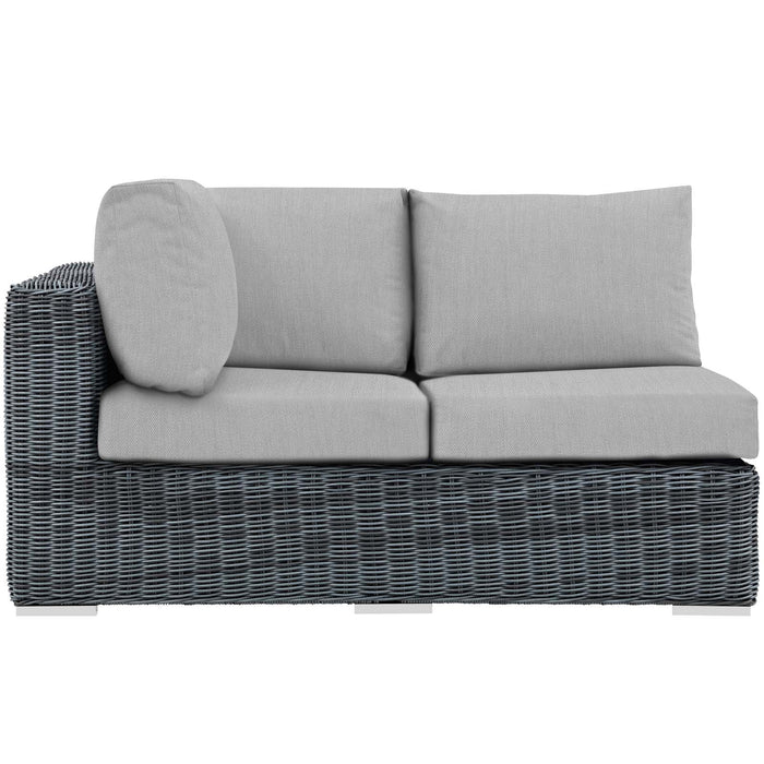 Summon Outdoor Patio Sunbrella® Left Arm Loveseat