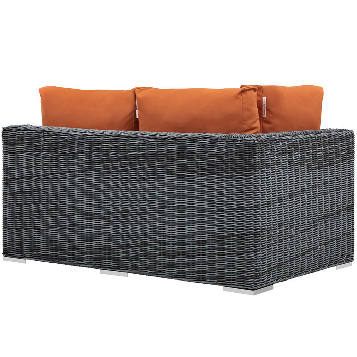 Summon Outdoor Patio Sunbrella® Left Arm Loveseat